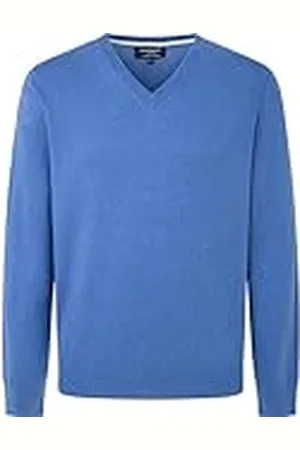 Hackett Herr bomull kashmir V-hals stickade kläder, , S