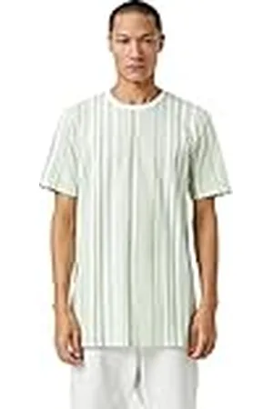 Koton Män Basic T-shirt Crew Neck Short Sleeve, , XL