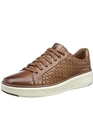 Cole Haan Herr GrandPrø Topspin Lux vävda träningsskor sneakers, brittisk tan/elfenben, 10 UK, , 42.5 EU