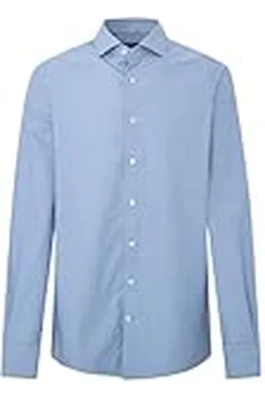 Hackett Twill Check Eng randig skjorta för män, , XXL