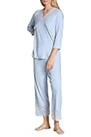 Calida Elegant Dreams 7/8-pyjamas dam, luftigt snitt, med spetsdetaljer, smidig och gosig, , 44-46