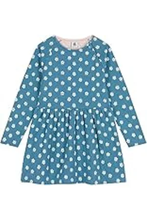 Petit Bateau Långärmad klänning för flickor, , 10 År