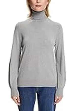 ESPRIT Basic polotröja, LENZING™ ECOVERO™, Mellangrå, L