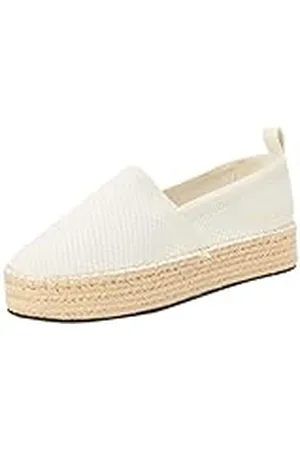 Calvin Klein Jeans dam plattform Espadrille UC, krämig vit/ljus vit, 6,5 UK, , 39.5 EU