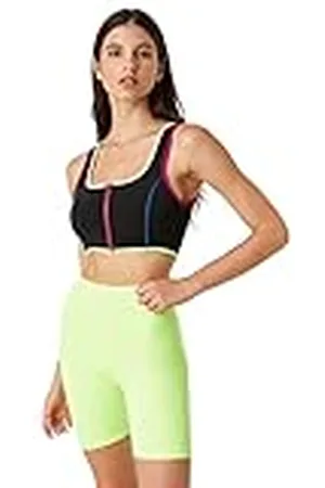 Koton Dam U-hals sport-bh med dragkedja detalj dam, svart (999), L, , L