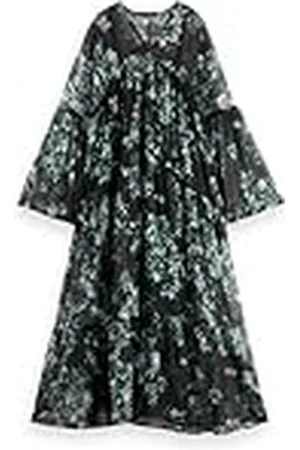 Scotch&Soda Tryckt Fil Coupe Maxi Dress, , 40