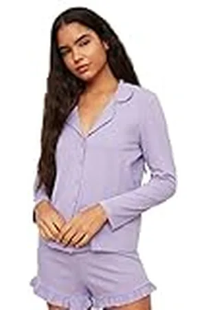 Trendyol Dam volang detaljerad stickad pyjamas kit set, , XXL