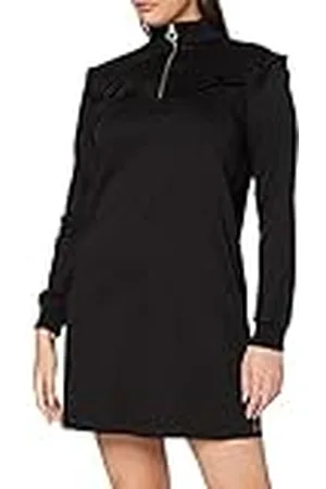 Scotch&Soda Dam smocked High Neck Jersey klänning, , XS