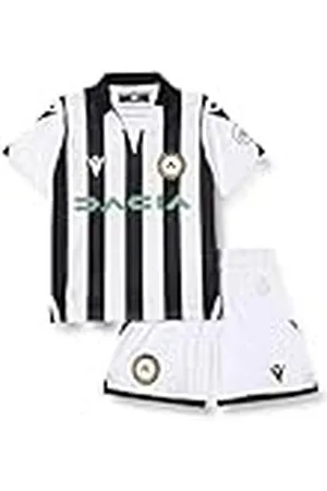macron Unisex barns officiella Merchandising Udinese fotbollstävlingsset 2021/22, vit, JS