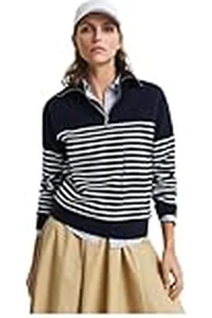 GANT BRETON RIB halv dragkedja sweatshirt, , XXL