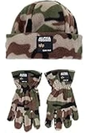 Alpha Industries Set med handskar och mössa i märkt fleece