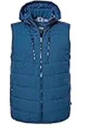 Killtec Quiltad väst för män i dunlook med dragkedja huva KOW 10 MN QLTD VST, , M, 39689-000, , M