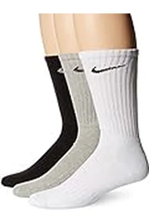 Nike V Cush Crew 3P Value 108 Strumpor for män, Multi/Color, S