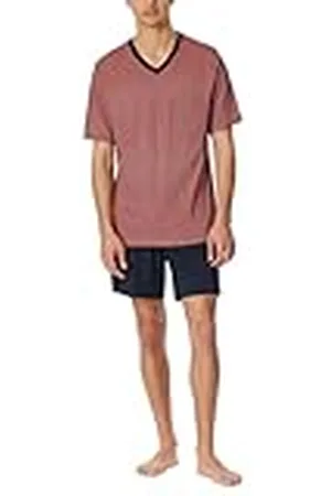 Schiesser Pyjamas för män, kort V-ringning, komfort, nattkläder, pyjamas, , 50, , 50