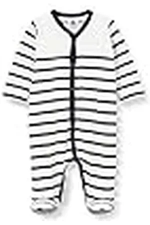Petit Bateau Unisex Baby 5549201 baby- och småbarnssilkare, Marshmallow/Smoking, 1 MOIS