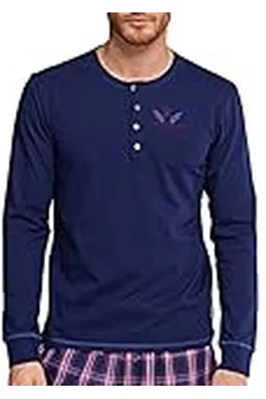 Schiesser Uncover by herr Uncover Henley L/Sleeves sovplagg