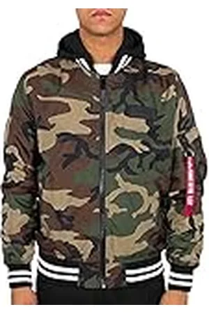 Alpha Industries Män MA-1 TT Hood Defense Camo, , L