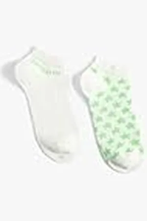Koton Women 2-pack stövel strumpor set stjärna mönster, , One Size