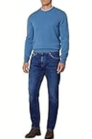 Hackett Selvage Denim-Wash jeans för män, , 30W x 30L