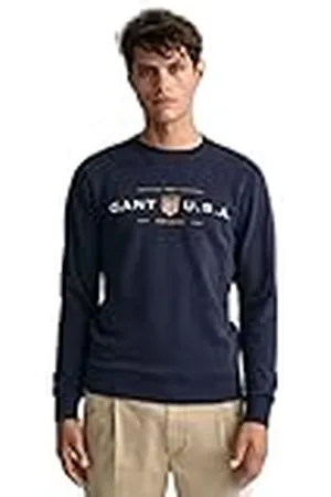 GANT Herr Banner Shield C-Neck 2006049 Tröja, , XS