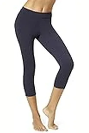 HUE Wide Waistband för kvinnor, Blackout Cotton Capri-leggings, blandade strumpor, , 3X