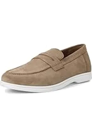 Marco Tozzi Män av Guido Maria Kretschmer, läder, 2-14600-42 platta tofflor, taupe, 43 EU, , 43 EU