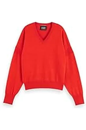 Scotch&Soda Avslappnad tröja med V-hals tröja för kvinnor, , XS