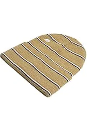 k2 Snow unisex beanie-mössa randig mössa, ljusbrun, 20H1102, , En Storlek