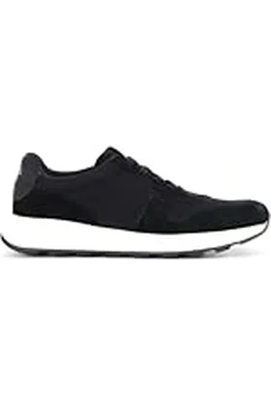 TOMS Herr Trvl Lite retro sneakers, vattenavvisande svart mocka/vintage twill, 11 UK, , 45 EU