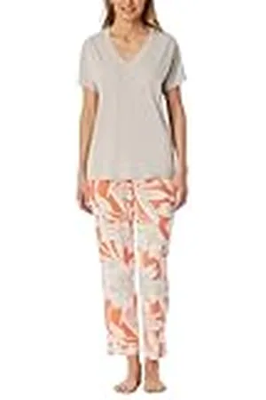 Schiesser Dampyjamas 7/8 byxor kortärmad utvalda premiumpyjamas-set, , 38, , 38