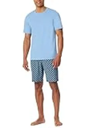 Schiesser Herr pyjamas kort rund hals casual Essentials pyjamasset, , 54, , 54