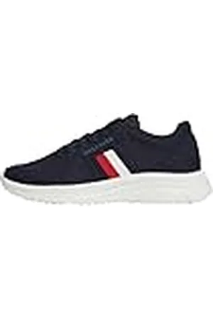 Tommy Hilfiger Herr Modern Runner Knit Evo Ess Mid Top, Desert Sky, 6.5 UK, , 40 EU