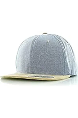 Flexfit Unisex Chambray-suede snapback-mössor, , one size