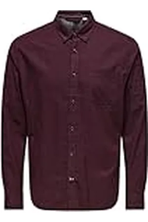 Only & Sons Onsroad Life Reg Melange Ls skjorta långärmad skjorta, , XXL