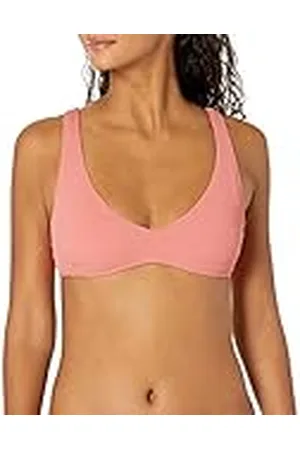 Volcom Bikini topp med helt enkelt ribb V-ringning för kvinnor, , L