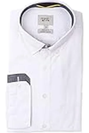Camel Active Normal passform skjorta långärmad button down krage vit, Broken White, 4XL