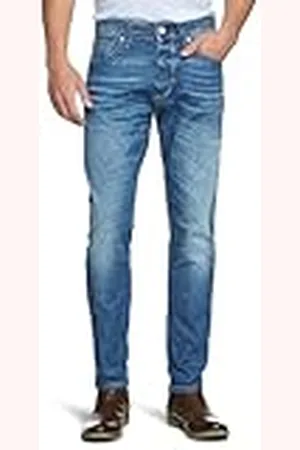 SELECTED Utvalt hem pojkvän/anti-fit-jeans för män