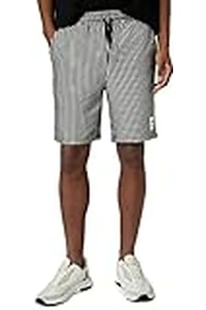 Koton Bermudaetikett för män, tryckt ficka, detaljerad dragsko shorts, , XS