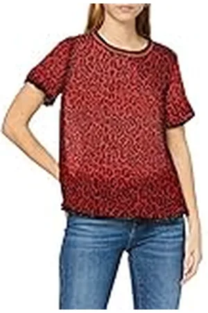 Scotch&Soda Damtryckt topp med ribbhalsringningsväst