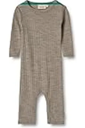 WHEAT Unisex barn, merinoull, silkessparkdräkt, långärmad Frankie Oeko-tex baby-och småbarnspyjamas, , 62