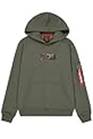 Alpha Industries Camo Panel Huvtröja för män, , 3XL