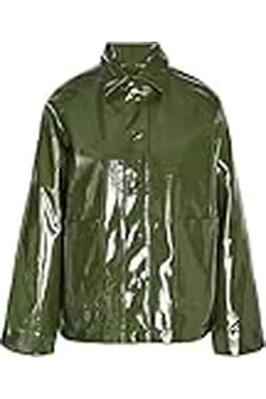 Noisy May NMSKY L/S kort vinylrock NOOS regnjacka, kombu grön, S, , S