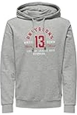 Only & Sons Onslenny Regular Vintage Print Hood Sweat Hoodie, , M