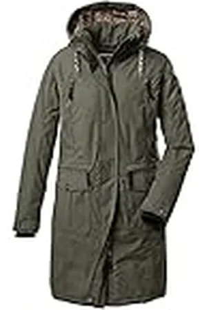 Killtec Gw 47 Wmn CT Funktionell Casual Coat med Löstagbar Huva, Olivgrön, 44 för Kvinnor, , 42