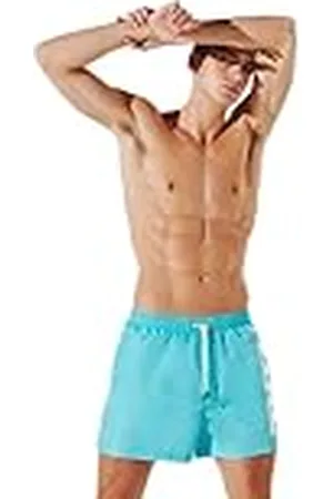 Karl Lagerfeld Karl Logo Short Boardshorts, Blue Curacao, L, , L
