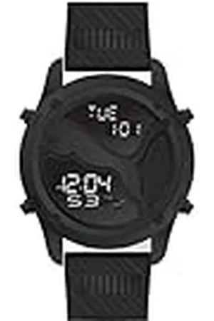 PUMA Big cat-klocka för män, digitalt urverk med armband i polyuretan, silikon, läder eller rostfritt stål, , 44MM