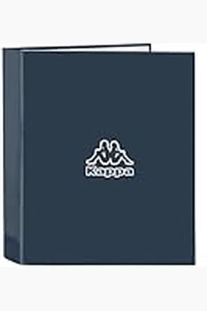 Safta M657 Kappa Dark Navy-Folio Pärm 4 ringar, perfekt för barn i olika åldrar, bekväm och mångsidig, kvalitet och styrka, 27 x 6 x 33 cm, färg , standard (512475657)