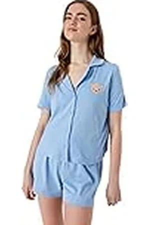 Trendyol Dam enkel stickad skjorta - kort pyjamasset, , M