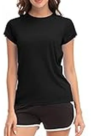 MEETWEE Dam surfskjorta Rash Guard UV-skjortor simning Tankini UPF 50+ kortärmad badskjorta badmode skjorta, , XXL