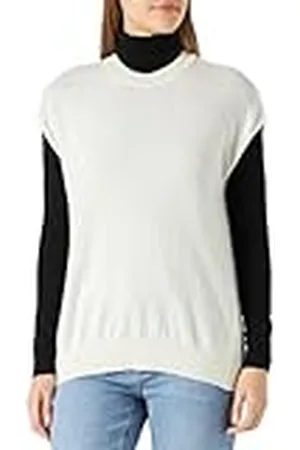 Benetton Damer Maglia G/C M/M 1067D102I kortärmad skjorta, Bianco 00, S